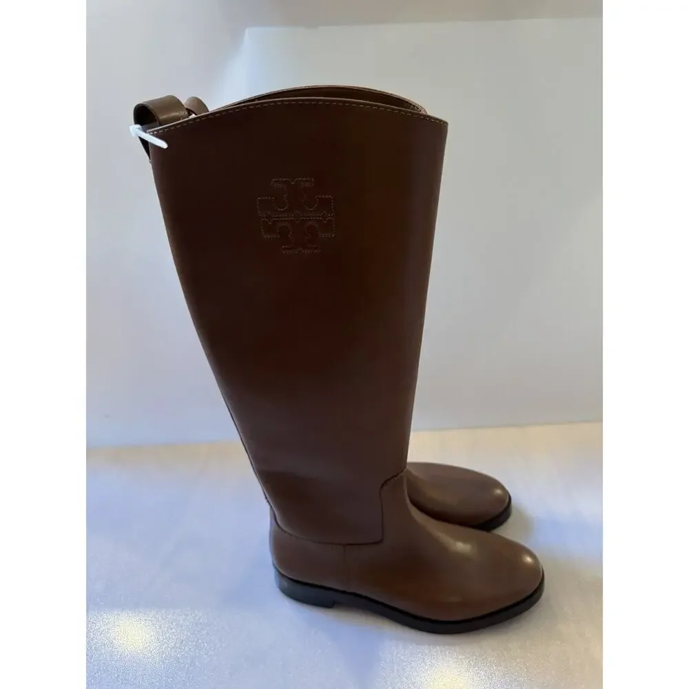 Tory Burch The Riding Boot Size 8 Palissandro (Royal Tan) Color $648
